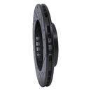 R1 87-92 Geo Prizm Front Left Drilled & Slotted Black Brake Rotor
