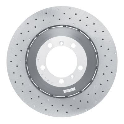 DFC 10-11 Porsche 911 Left Front Drilled Hi-Carbon Alloy Geomet Coated Rotor