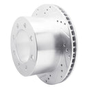 R1 00-02 Dodge Ram 3500 Rear Left Drilled & Slotted Silver Brake Rotor