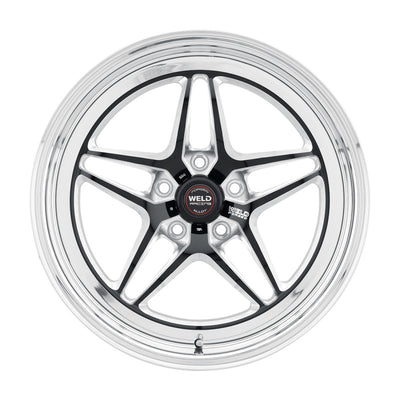 Weld S81 17x11 / 5x4.75 BP / 7.7in. BS (43mm Offset) Black Wheel (High Pad)