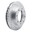 R1 77-00 Chevrolet V30 & V3500 Pickup Front Right Drilled & Slotted Silver Brake Rotor
