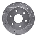 R1 1988-91 GMC K1500 Front Drill & Slot Silver Rotors