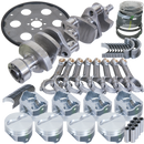 Eagle Chevrolet SBC 1pc Seal 383ci Balanced Rotating Assembly Kit w/168 Tooth Flexplate