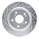 R1 17-26 Honda Civic Rear Drill & Slot Silver Rotors