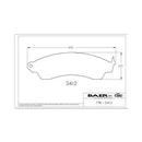 Baer Brakes Replacement Pads for Baer 2-Piston PGC Classic Series Front Caliper