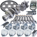 Eagle Chevy 350 1Pc 3.750in Crank 5.700in I-Beam Rods 4.000in Pistons 153 Tooth FP Balanced Assembly