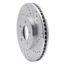 R1 05-10 Ford Mustang Front & Rear Drilled & Slotted Silver Brake Rotor Set