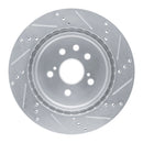 R1 06-20 Lexus GS460 Rear Drill & Slot Silver Rotors