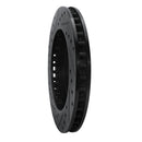 R1 97-04 Ford F-150 4WD Front Right Drilled & Slotted Black Brake Rotor