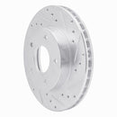 R1 78-81 Pontiac Firebird Rear Right Drilled & Slotted Silver Brake Rotor