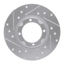 R1 80-82 Toyota Tercel Front Left Drilled & Slotted Silver Brake Rotor