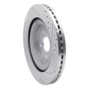 R1 13-19 Ford Flex Front Drilled & Slotted Silver Brake Rotor Set