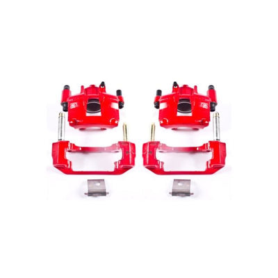 Power Stop 94-98 Ford Mustang Front Red Calipers w/Brackets - Pair
