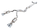 AWE Tuning 2021+ Cadillac Escalade 6.2L ESV 0FG Dual Exit Exhaust System w/ 5in Chrome Silver Tips