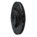 R1 95-02 BMW M3 Right Front Drilled & Slotted Black Brake Rotor