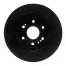 R1 19-25 Cadillac Escalade Front & Rear Drilled & Slotted Black Brake Rotor Set