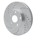 R1 99-07 Lexus ES300 Front Drilled & Slotted Silver Brake Rotor Set