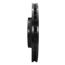 R1 08-12 Audi Q5 (Mexico) Front Right Drilled & Slotted Black Brake Rotor