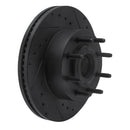 R1 11-25 Ford F-350 Super Duty 2WD Front Right Drilled & Slotted Black Brake Rotor