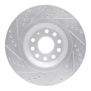 R1 12-25 Audi S3 Front & Rear Drilled & Slotted Silver Brake Rotor Set