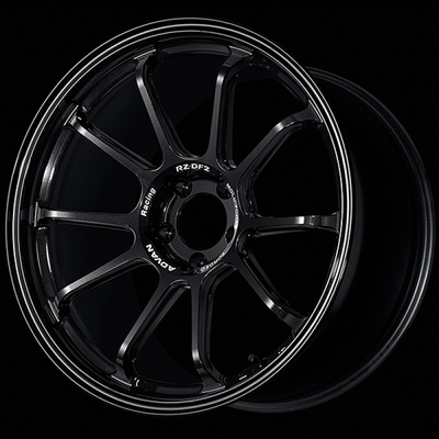 Advan RZ-DF2 19x10.5 / +15 Offset / 5x114.3 / 73mm Bore / Racing Titanium Black