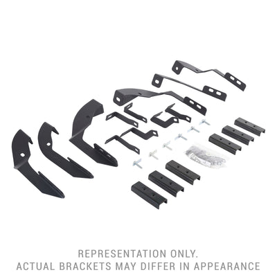 Go Rhino 15-19 GMC Sierra 3500HD CC Dsl Mntg. Brackets (V-Series V3/RB10 Slim/RB20 Slim) - Tex. Blk