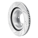 R1 07-22 Toyota Land Cruiser Front Drill & Slot Silver Rotors