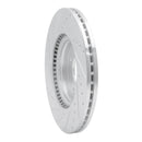 R1 2020-2025 Hyundai Elantra Front Right Drilled & Slotted Silver Brake Rotor