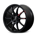 Gram Lights 57NR LIMITED II 18x9.5 +45 5-120 Semigloss Black Wheel w/ Black Cap/Stickers/Air Valve