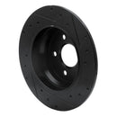 R1 03-16 Mercedes-Benz E280 (Canada) Rear Left Drilled & Slotted Black Brake Rotor