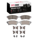 DFC 14-15 Lexus IS250 Front & Rear Geospec Rotors with 5000 Advanced Brake Pads w/Hardware