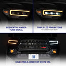 Form Lighting 2016-2023 Toyota Tacoma LED Projector Headlights with Selectable DRL (Pair)