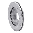 R1 07-10 Hyundai Elantra Front Right Drilled & Slotted Silver Brake Rotor