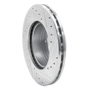 R1 83-89 Chrysler ConQuest Front Drilled & Slotted Silver Brake Rotor Set