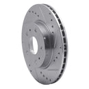 R1 07-19 Suzuki SX4 S-Cross (Mexico) Front Right Drilled & Slotted Silver Brake Rotor