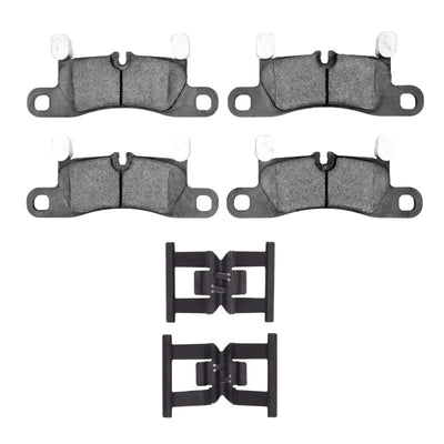 DFC 11-14 Porsche Cayenne Rear 5000 Advanced Low Metallic Brake Pads and Hardware Kit