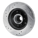 R1 78-78 Buick CENTURY Front Left Drilled & Slotted Silver Brake Rotor
