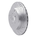 R1 17-25 Subaru BRZ Front & Rear Drilled & Slotted Silver Brake Rotor Set
