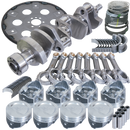 Eagle Chevy 350 1Pc 3.750in Crank 5.700in I-Beam Rod 4.000in Pistons 168 Tooth FP Balanced Assembly