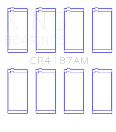 King Engine Bearings Toyota 2Lt/3L (Size +0.50mm) Connecting Rod Bearing Set