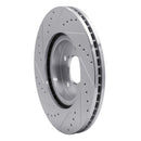 R1 09-14 Acura TL Front Right Drilled & Slotted Silver Brake Rotor
