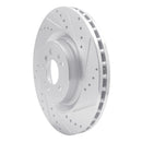 R1 13-19 Mercedes-Benz GLS350d Front & Rear Drilled & Slotted Silver Brake Rotor Set