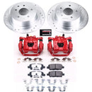 Power Stop 17-18 Nissan Sentra Front & Rear Z26 Street Warrior Brake Kit w/Calipers