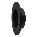 R1 81-85 Mazda RX-7 Rear Right Drilled & Slotted Black Brake Rotor