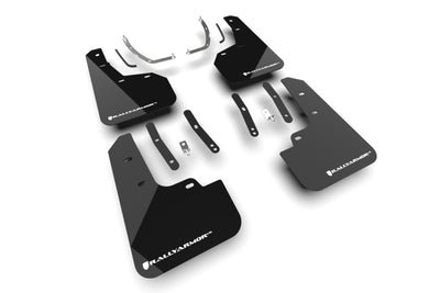 Rally Armor 25-26 Hyundai Tucson (Excl. ICE & XRT) Black UR Mud Flap w/ White Logo