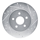 R1 88-88 Pontiac Fiero Rear Right Front Right Drilled & Slotted Silver Brake Rotor