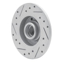 R1 85-02 Volkswagen Golf Rear Right Drilled & Slotted Geo-Carbon Rotor