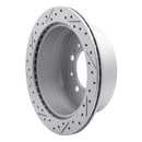 R1 98-07 Lexus Lx470 Rear Right Drilled & Slotted Geo-Carbon Rotor