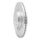 R1 2020-2025 Hyundai Elantra Front Left Drilled & Slotted Silver Brake Rotor