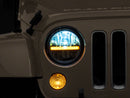 Raxiom 97-18 Jeep Wrangler TJ & JK Axial 7-In LED Headlights w/ DRL - Black Housing (Clear Lens)